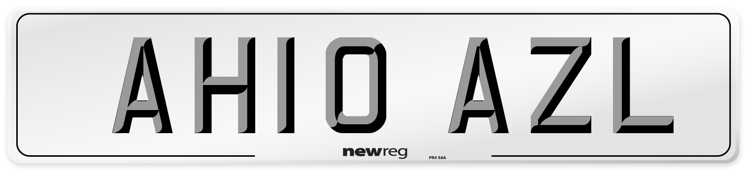AH10 AZL Number Plate from New Reg